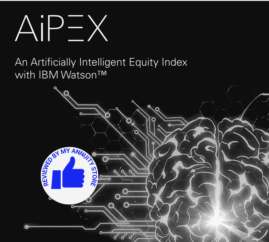 Picture of AiPex Index Brochure with My Annuity Store Annuity Review Thumbs up Icon