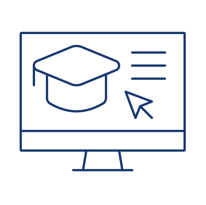 Online learning icon for annuities